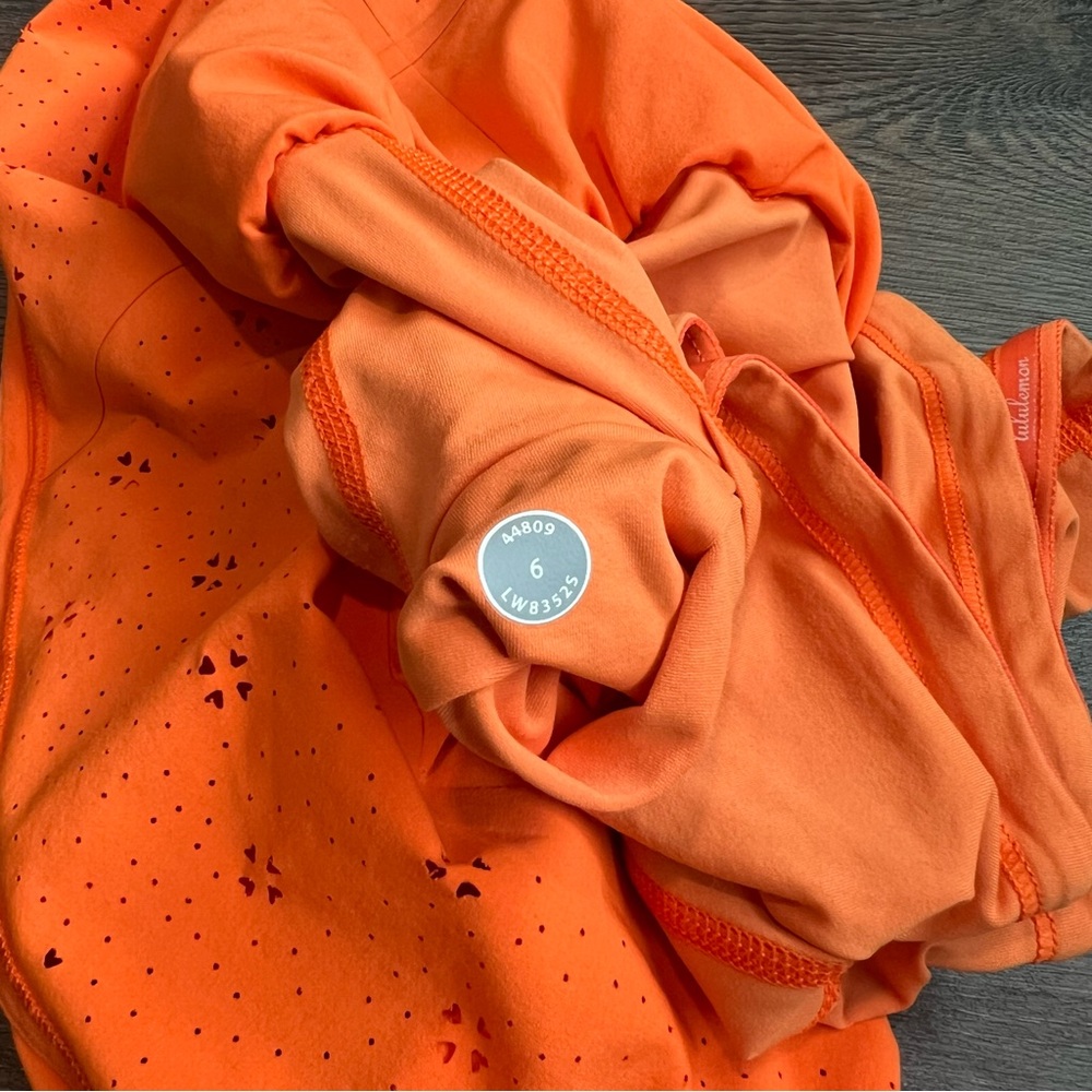 Lululemon Bright Orange Athletic Skirt - Picture 6 of 8